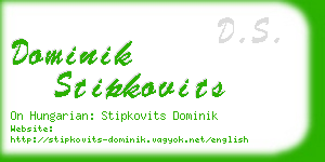dominik stipkovits business card